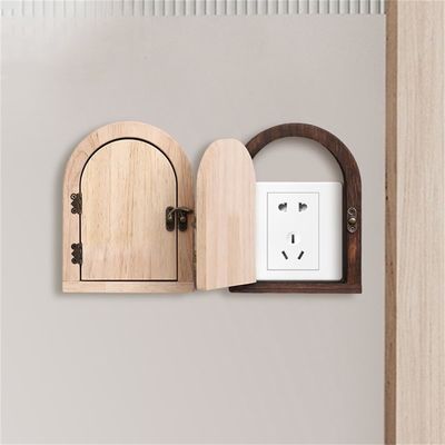 Handmade Wooden Safety Caps for 8.5*8.5 cm Switches Child Proof Electrical Protector