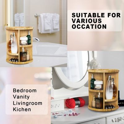 Adjustable Vanity Makeup Holder Rack Cosmetics Storage Display Box with Customized Logo Acceptable