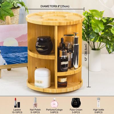 Adjustable Vanity Makeup Holder Rack Cosmetics Storage Display Box with Customized Logo Acceptable