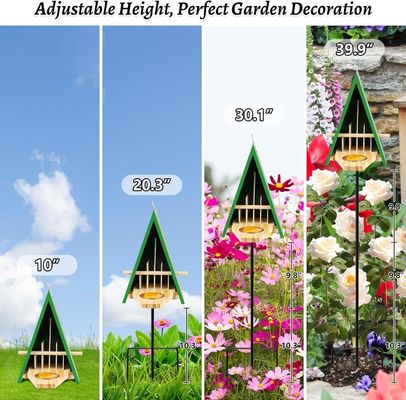 Breathable Wooden Butterfly House with Metal Stake Attract Butterflies to Your Garden