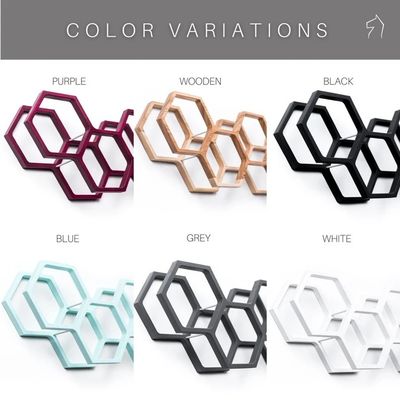 Home Furniture Wooden Honeycomb Wall Mount Toilet Paper Holder with Tissue Storage