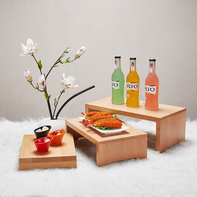 Accepeted OEM ODM 25x39cm Oak Wood Biscuit Cake Dessert Stand for Afternoon Tea Time