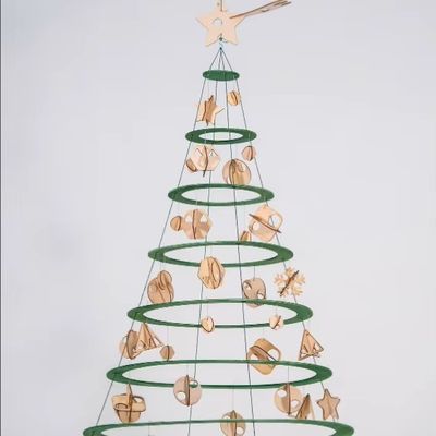 Create a Festive Atmosphere with Our Wooden Alberello Christmas Tree Customized Logo