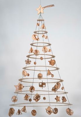 Create a Festive Atmosphere with Our Wooden Alberello Christmas Tree Customized Logo