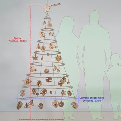 Create a Festive Atmosphere with Our Wooden Alberello Christmas Tree Customized Logo