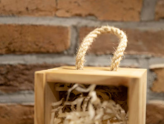 Rectangle Wooden Wine Box with Burned Printing Personalized Anniversary Wedding