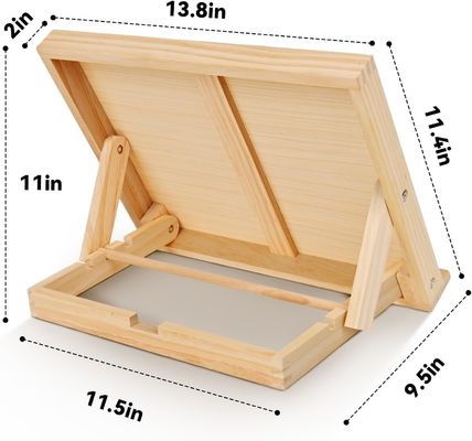 Gifts Stores Commercial Buyer Adjustable Angle Wooden Easels for Painting Tabletop Easel Stand