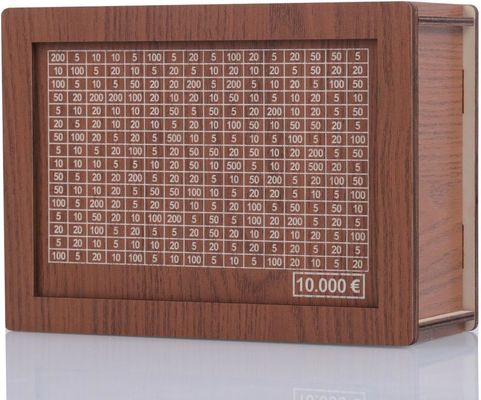 7.87 * 5.71 * 2.64 inch Wooden Money Banks for Adults Customizable and Durable