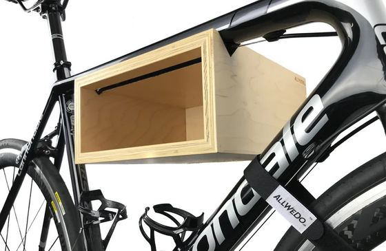 Wooden Home Appliance Bike Wall Mount Holder Plywood Bicycle Frame Rack Bike Storage