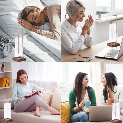 Environmental Wooden Incense Holder with Glass Ash Catcher Anti-Ash Incense Burner