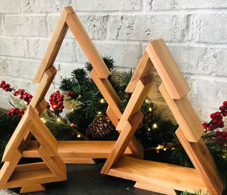 Wooden Christmas Tree AS YOUR REQUEST Perfect for Creating a Festive Ambience