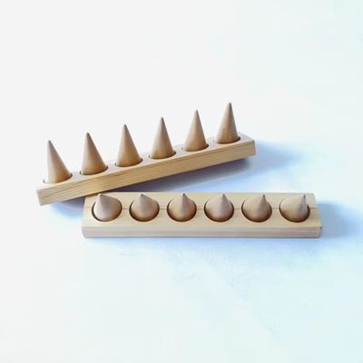 Custom Order Wooden Finger Jewelry Display Stand with Smooth Finishing and Competitive