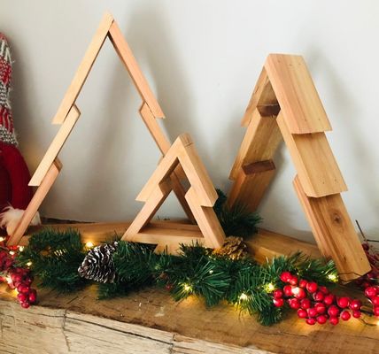 Wooden Christmas Tree AS YOUR REQUEST Perfect for Creating a Festive Ambience