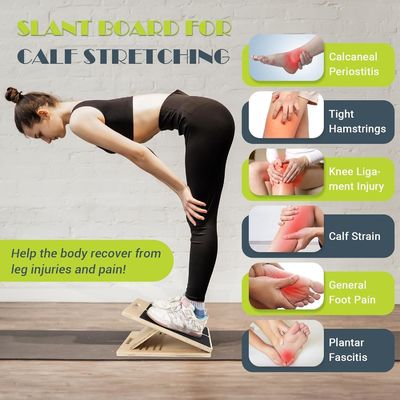 Eco-friendly Adjustable Incline Board for Calf Stretcher Portable and Custom Size
