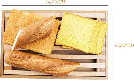 12.6&quot;x12.6&quot;x1.96&quot; Chopping Blocks Wood Bread Cutting Board Serving Tray For Kitchen