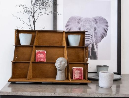 Hot Wooden 3 Tier Jewelry Display Stand with Custom Silk-screen Printing Design