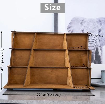 Hot Wooden 3 Tier Jewelry Display Stand with Custom Silk-screen Printing Design