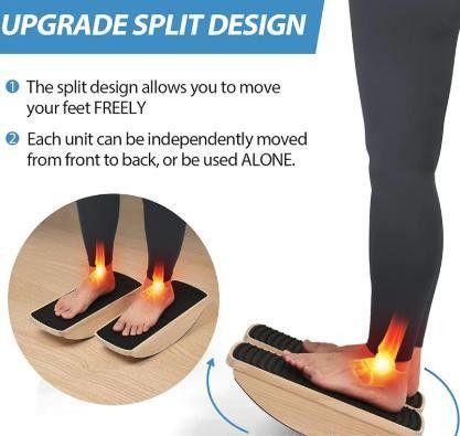 OEM ODM Acceptable Office Home Non-Slip Anti Fatigue Mat with Wooden Wobble Board