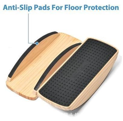 OEM ODM Acceptable Office Home Non-Slip Anti Fatigue Mat with Wooden Wobble Board