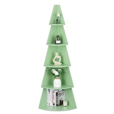 Design Style Modern Tall Corner Shelves for Kids 5 Tier Tree Bookshelf Corner Bookshelf