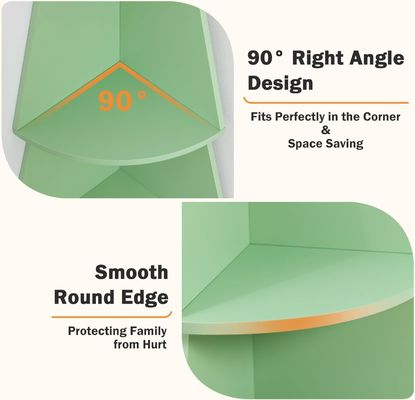 Design Style Modern Tall Corner Shelves for Kids 5 Tier Tree Bookshelf Corner Bookshelf