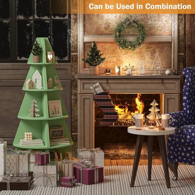 Design Style Modern Tall Corner Shelves for Kids 5 Tier Tree Bookshelf Corner Bookshelf