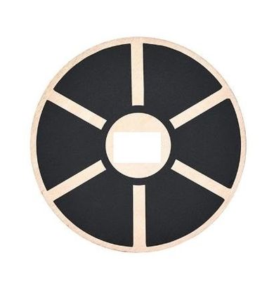 15.55-Inch Diameter Fitness Non-Slip Wooden Wobble Balance Board with 360 Rotation