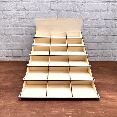Mail Packing Y 4 Tier Stand Wooden Display Shelf for Custom Size Dessert Table Display