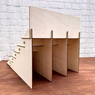 Mail Packing Y 4 Tier Stand Wooden Display Shelf for Custom Size Dessert Table Display