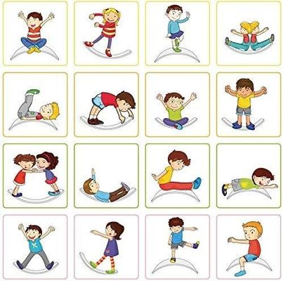 35 Inch Natural Wood Wobble Baby Balance Board Montessori Fitness Balance Curvy Board
