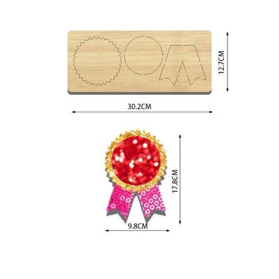 Custom Wood Handmade Crafts Mold Bow Wooden Cutting Dies for Natural or Custom Color