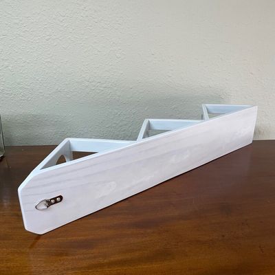 Succulent or Herb Garden Wooden Wall Planter in White with Customized Logo Acceptable