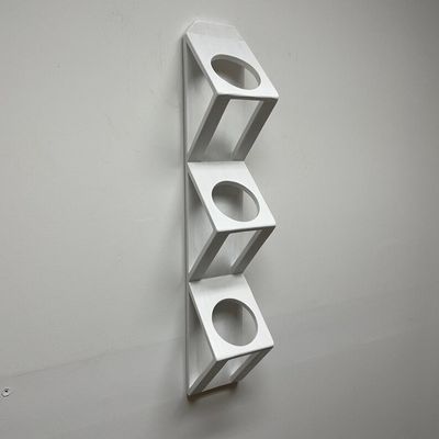 Succulent or Herb Garden Wooden Wall Planter in White with Customized Logo Acceptable