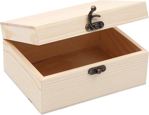 Custom Small Wooden Chest Boxes for Decorative Storage Environmental and Logo Customized