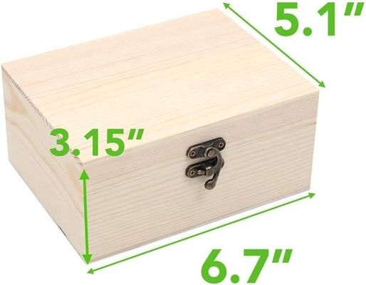 Custom Small Wooden Chest Boxes for Decorative Storage Environmental and Logo Customized