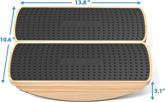 Stability Rocker Wooden Wobble Board for Foot Balance Anti Fatigue Mat Standing Desk