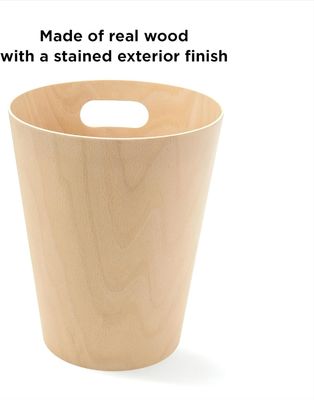 Small Rustic Custom Service Trash Can Garbage Container Bin for Bathroom Bedroom Kitchen Office