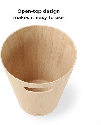 Small Rustic Custom Service Trash Can Garbage Container Bin for Bathroom Bedroom Kitchen Office