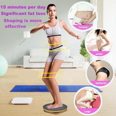 Rustic Style 12 Inch Wooden Balance Board Anti-Skid Dance Wobble Board for Home Decor