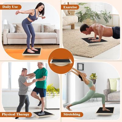 Wooden Slant Balance Board for Home Decoration and Portable Physical Calf Stretching