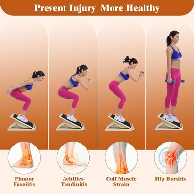 Wooden Slant Balance Board for Home Decoration and Portable Physical Calf Stretching