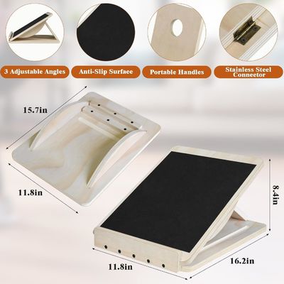 Wooden Slant Balance Board for Home Decoration and Portable Physical Calf Stretching