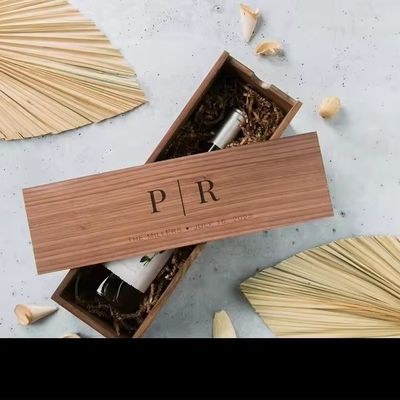 Exquisite Walnut Wood Wine Box Wooden Box for Wedding Gift Pine Wine Champagne Box
