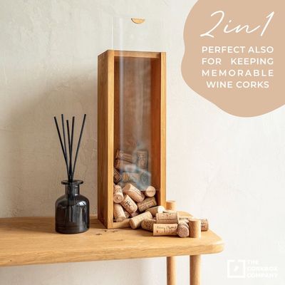 Rectangle Wooden Wine Box Engraved Personalized Bottle Box Unique Birthday Gift Idea