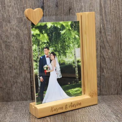Wooden Desktop Picture Frame for Personalized Photo Printing at Unforgettable Moments