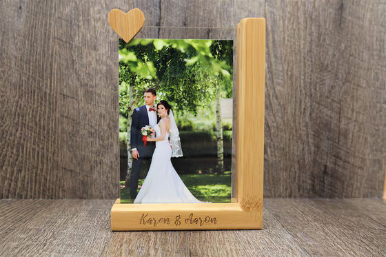 Wooden Desktop Picture Frame for Personalized Photo Printing at Unforgettable Moments