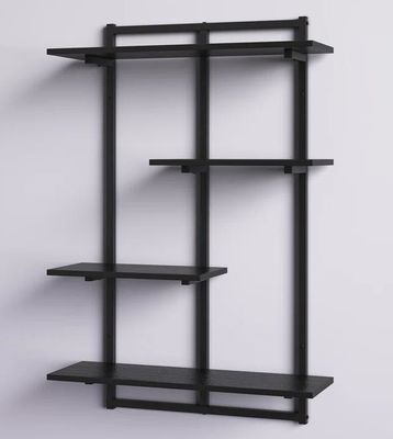 Customized Logo Metal Frame Floating Shelf for Kitchen Appliance Storage and Display