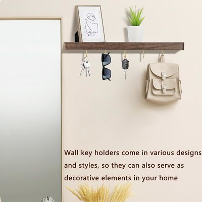 Effortlessly Installed Home Key Holder Rack Hanging Organizer with High Quantity Hooks