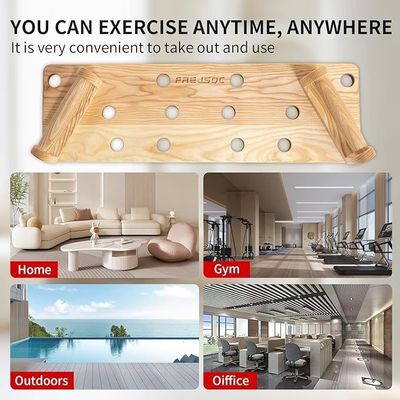 10 In 1 Solid Wooden Push Up Stands Board for Portable Gym in White/Black/Wood Color