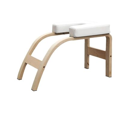 Balance Training Yoga Inversion Bench Rustic Style with Wood Material and Headstand Prop